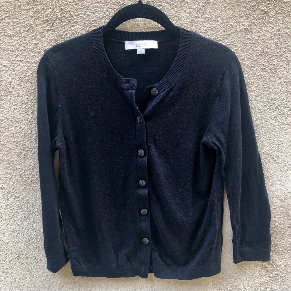 Black LOFT Cardigan